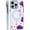 Purple Pressed Flower Blue, variant on Case for iPhone 16 Pro Max Case, White Pressed Flower Compatible with MagSafe & Magnetic Wireless Charging, Shockproof Protective Phone Case Cover Case for iPhone 16 Pro Max, Clear Blue