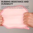 thumbnail image 3 of Exfoliating Body Scrub Gloves Natural Exfoliating Scrubbing Mitt Perfect For Dry Rough Sensitive Skin  Yellow, 3 of 8