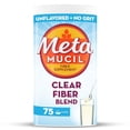 thumbnail image 1 of Metamucil Fiber Supplement, Unflavored Clear Mixing Powder, No Grit, No Sugar Added, Plant Based Prebiotic Fiber Blend for Daily Digestive Health, 75 teaspoons, 1 of 5