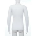 thumbnail image 5 of Sinleey Kids Girls Fleece Thermal Underwear Tops Crew Neck Long Sleeve Base Layer Tops Undershirt Type B White XXL, 5 of 8