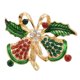 thumbnail image 4 of Broche De Campana De Nad De Cristal Adorno Navideño Ramillete Sunnimix Broche De Navidad, 4 of 7