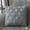 Gray #3, variant on Solid Color Plaid Decorative Pillow Cover 40x40cm | Soft Flocked Fabric | Hidden Zipper | For Sofa Bed Living Room | Modern Home Decor Cushion Case