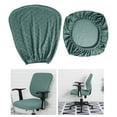 thumbnail image 4 of Split Office Chair Cover Waterproof Universal Washable Computer Desk Chair Protective green, 4 of 9