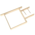 thumbnail image 1 of Rug Making Frame, Stable  Fine Workmanship Tufting Frame DIY Craft Wood Texture Easy Installation  for Tapestry for Sewing, 1 of 7