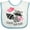 White and Blue, variant on Inktastic Stealin' Your Heart Cute Raccoon Boys or Girls Baby Bib