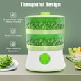 thumbnail image 6 of 2-Layer Automatic Bean Sprouts Maker with PTC Heating, 360° Sprinkler & Seasonal Modes – Energy Efficient Home Sprouting Machine, 110V, 6 of 10