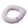 thumbnail image 2 of Thickened Knitted Toilet Seat Cushion, 4-Season Warm Acrylic Plush Cover, Machine Washable Universal Fit for Round/U-Shaped Toilets, Christmas Bathroom Cozy Decor & Winter Cold Protection, 2 of 4