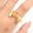 Citrine, variant on Natural Gemstone Irregular Crushed Gravel Chip Beads Adjustable Stretchy Ring-Citrine