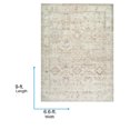 thumbnail image 3 of Livabliss x Becki Owens Marlene Vintage Medallion Area Rug,6'6" x 9',Sage/Off-White, 3 of 6