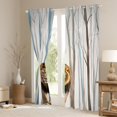 thumbnail image 3 of Erosebridal Rideaux Imprimés Lion (42x63), Arbre Botanique 30 %-50 % Rideaux Occultants pour Chambre, Luxe, 3 of 5