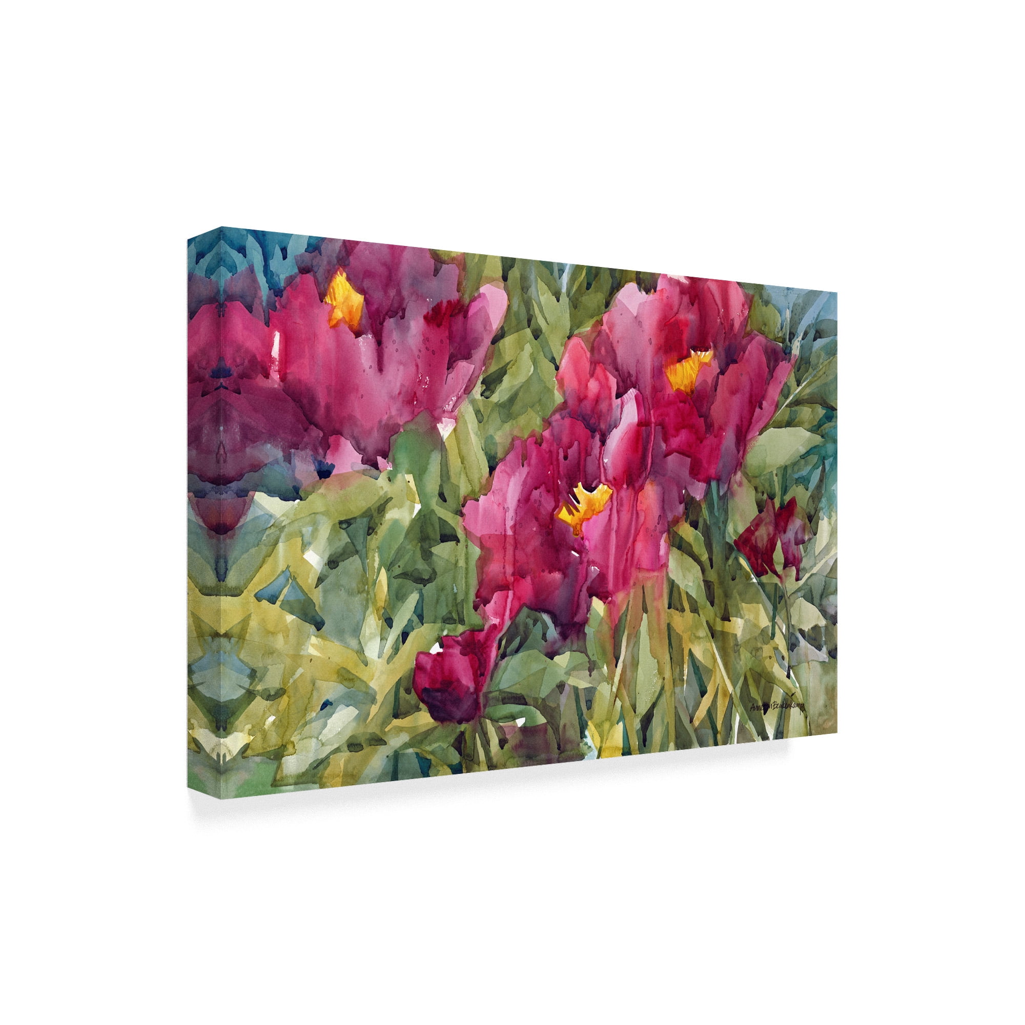 Trademark Fine Art 'Burgeoning Blossoms' Canvas Art by Annelein Beukenkamp