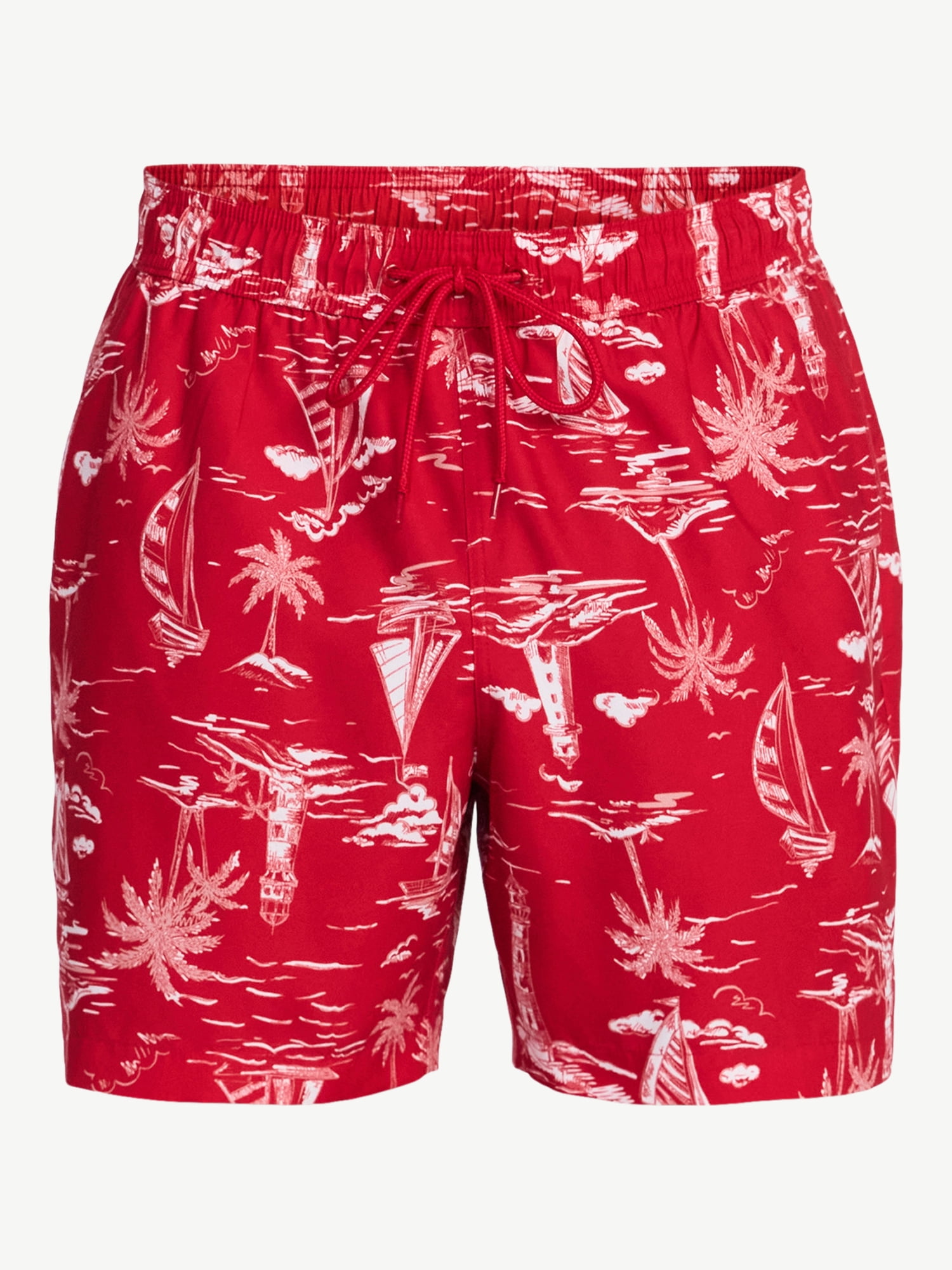 George Men's and Big Men's Swim Trunks, 6" Inseam, Sizes S-5XL