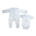 thumbnail image 1 of Set de ropa cotidiana Baby Mink Coordinado mameluco 3-6 Cocodrilo, 1 of 4