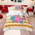 thumbnail image 4 of Erosebridal Basketball Ice Crem Drip Twin Comforter Sets, Waffle American Flag Bedding Set, Colorful Polka Dots Reversible, 1 Comforter and 1 Pillowcase, 4 of 6