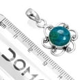 thumbnail image 2 of Natural Chrysocolla Pendant 925 Sterling Silver Handmade Jewelry, 2 of 4