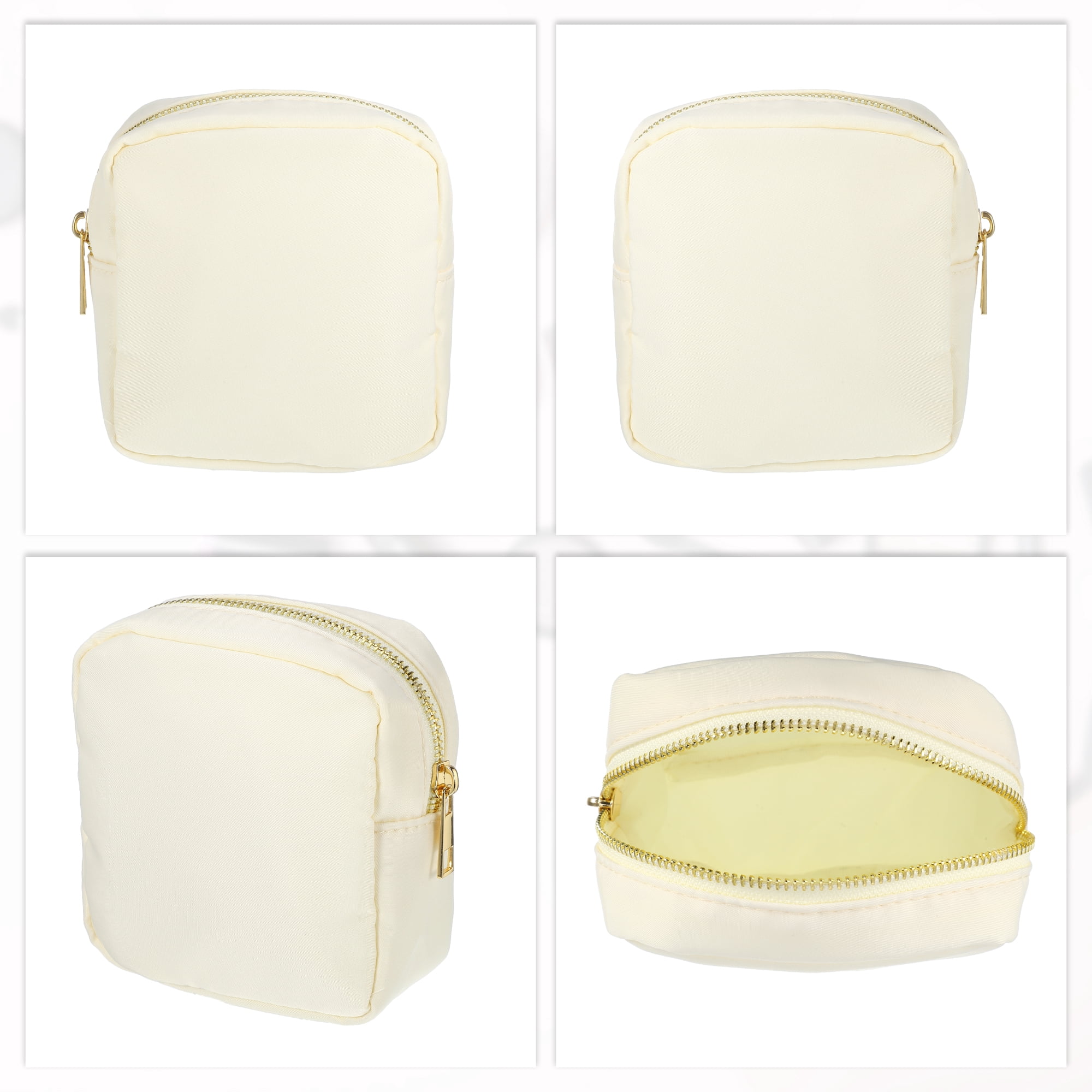 Unique Bargains Women Waterproof Makeup Bag for Business Travel Vacation Camping Beige