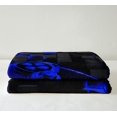 thumbnail image 2 of Teens Games Fleece Blanket 40x50 Gaming Sherpa Blanket,Navy Blue Futuristic Cubes Blanket Neon Gamepad Print Throw Blanket for Sofa,Modern Abstract Buffalo Flannel Blanket, 2 of 5