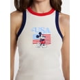 thumbnail image 4 of Disney Women's Mickey USA Flag Graphic Tank Top, Sizes XXS-5XL, 4 of 11
