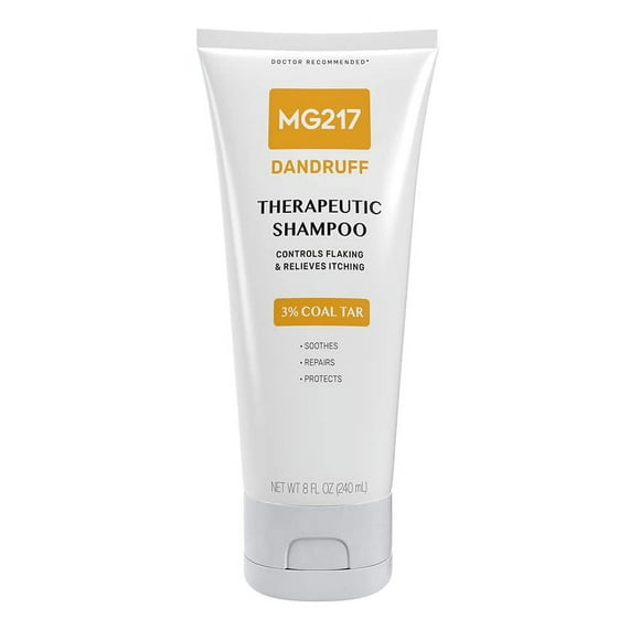 Mg217 Dandruff 3% Coal Tar Dandruff Shampoo Controls Flaking & Relieves Itchy Scalp - 8 Oz Tube