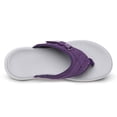 thumbnail image 3 of DREAM PAIRS Women's Fashion Comfort Arch Support Soft Cushion Flip Flops Thong Sandals Slippers BREEZE-1 PURPLE Size 9.5, 3 of 4
