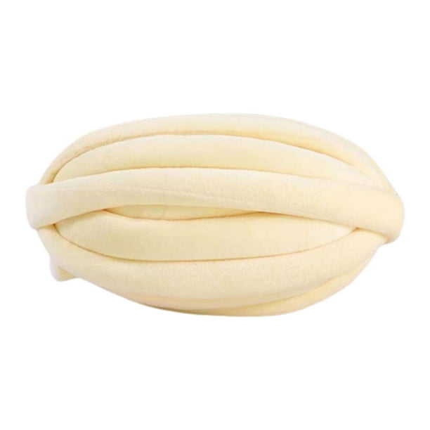 Hilo grueso y grueso, hilo grueso, hilo para tejer a mano, hilo lavable para tejer a mano leche blanca