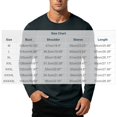 thumbnail image 2 of TKKCS Mens Cotton Long Sleeve T Shirt Casual Wear Regular Fit Crew Neck Lightweight Base Layer Shirt Navy 5XL, 2 of 6