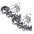 thumbnail image 1 of Oleegame 2PC Stainless Steel Cutlery Set Stainless Spoons Teaspoons Measuring Cooking Baking Utensil Cups Kitchen，Dining & Bar Silver, 1 of 4