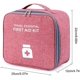 thumbnail image 2 of Bolsa de primeros auxilios vacía al rojo vivo de 1 pieza, bolsa de almacenamiento de primeros auxilios vacía con compartimentos en capas y bolsillos de malla elástica, adecuada para viajes en casa, oficina, camping, senderismo BOTIM JM, 2 of 5