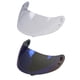 thumbnail image 1 of Visera del casco de la motocicleta Cola 2 Paquete Plegable Arriba Solar Transparente / Azul, 1 of 7