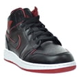 thumbnail image 2 of Air Jordan 1 Mid BG Big Kid's Shoes Black/White/Gym Red 554725-028 (4 M US), 2 of 6