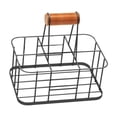 thumbnail image 1 of AMLESO Accessoires Porte-Boissons Multifonctions 6 Grille avec Poignée Fer Panier à Bière Gris, 1 of 8