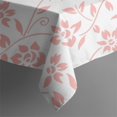 thumbnail image 2 of Floral 60" Square Waterproof Tablecloth, Floral Print Polyester Table Cover, 2 of 6