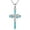 Infinity Cross, variant on Cross Necklace Sterling Silver Turquoise/Opal Cross Pendant Necklace Religious Jewelry Gifts