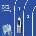 thumbnail image 2 of Water flosser irrigator, portable wireless charging oral irrigator, 350ml water tank, 7 waterproof, travel chargeable electric tooth floss cleaner teeth (white), 2 of 4