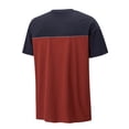 thumbnail image 3 of TEAJOPSUU Men's Color Block Short Sleeve T-Shirt Contrast Raglan T-Shirt Lightweight Elastic Breathable Sport Top B-Red, 3 of 6