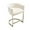 Velvet - White, variant on Kmax 24.5" H Counter Height Bar Stool, Modern Velvet Upholstered Barrel Barstool with Black Metal Frame Channel Tufted for Kitchen Island Dining Room White