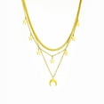 thumbnail image 5 of SPEKSEE Multilayer Necklace Triple 3 Layered Choker Necklace Star Moon Chain Necklace for Women, 5 of 5