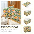 thumbnail image 2 of Yayeee Collapsible Cube Storage Bin with Lid Fabric Closet Decorative Basket with Handles, Pink Oranges, 2 of 7