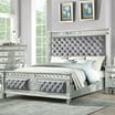 Acme Furniture Ragenardus Queen Bed, PU & Vintage Oak - Walmart.com