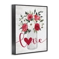 thumbnail image 4 of Stupell Industries Red Love Bouquet Botanical & Floral Painting Black Framed Art Print Wall Art, 16 x 20, 4 of 10