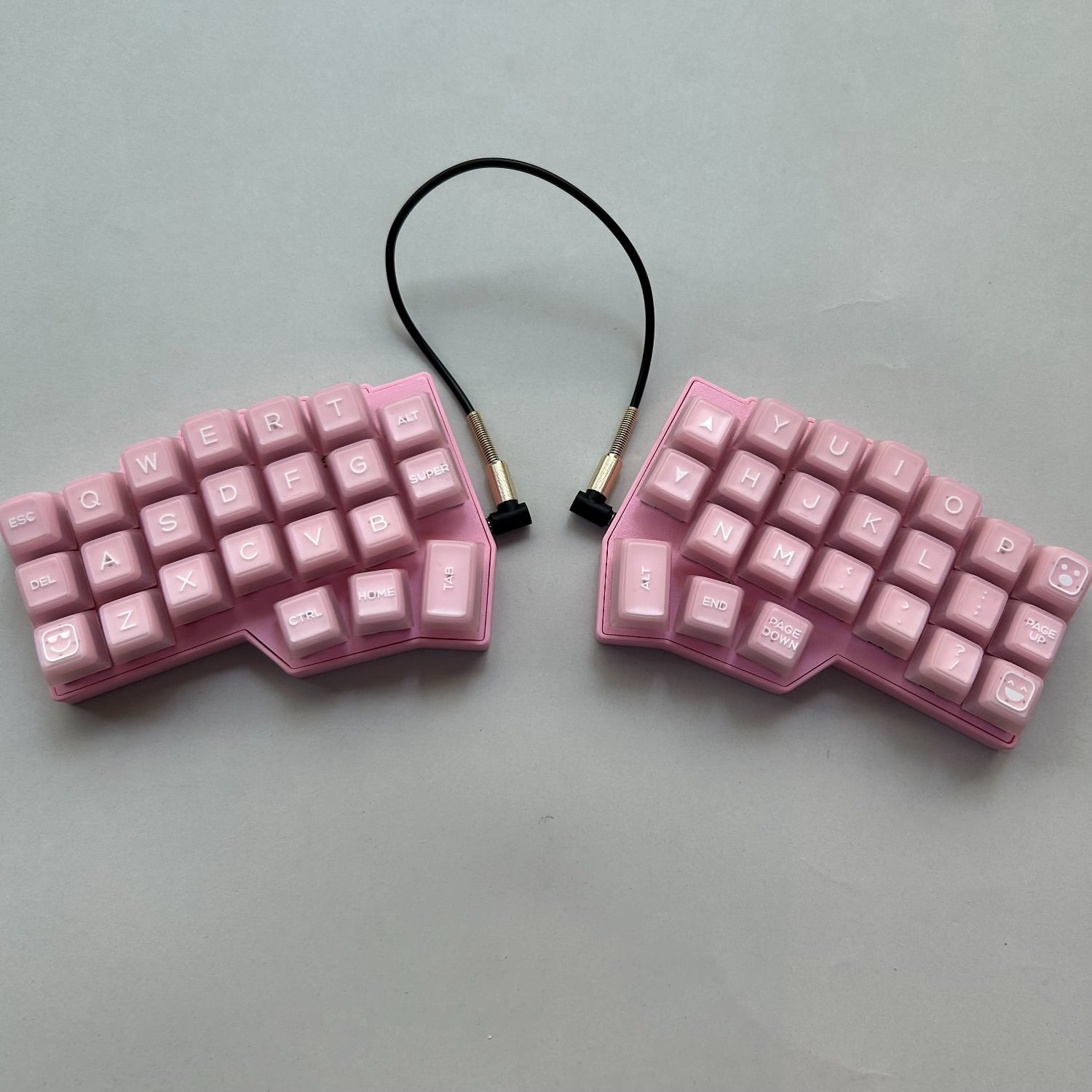 Corne V4 Split Keyboard with Keycaps and Switches Included, Hot-Swappable Ergo Design, RGB Backlight