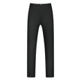 thumbnail image 2 of INSPIRE CHIC Pantalon Habillé pour Homme Grande Taille Extensible à devant Plat Pantalon Formel 40 Noir, 2 of 3