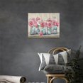 thumbnail image 5 of Farmhouse Rose Wall Art Pink Peony Flower Wall Decor Rustic Floral Butterfly Pictures Canvas Prints Framed Modern Artwork Home Decor for Kitchen Bedroom Living Room Bathroom 12"x16", 5 of 6