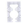 thumbnail image 3 of Matsuzay Paquete de 4 plantillas de acrílico para acolchado, movimiento libre, sólido, fiable, transparente, conveniente, práctico, suministros para Artesanía Matsuzay HA012482-00, 3 of 6