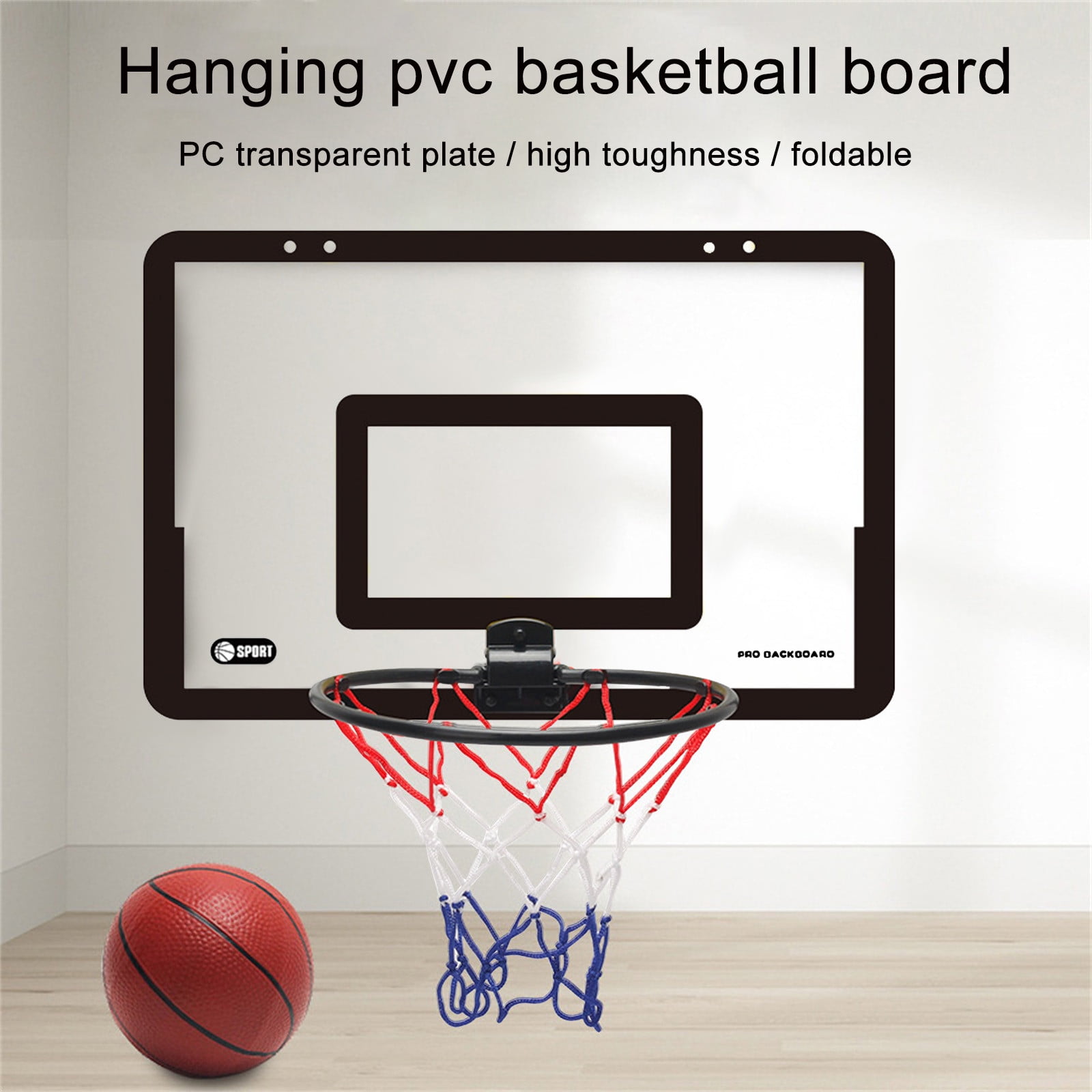 Sports Mini Basketball Hoop, Indoor Over The Door Mini Hoop + 1 Basketball Set, Easy Install, Portable, Perfect for Home, Bedroom, Office, Xmas Birthday Gift for Kids Boys Girs 10 Ages+