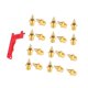 thumbnail image 4 of 20 clavos para zapatillas de atletismo con llave, clavos de atletismo cortos para carreras de velocidad Oro, 4 of 9