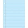 Smart Poly Big Light Blue Notebook Paper Chart, Dry-Erase Surface, 17" x 22" | Bundle of 5