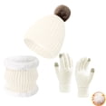 thumbnail image 2 of Winter Set with Long Scarf Long Knit Cap Gloves Wrap Warmly Around Neck Scarf a Hat Gloves, 2 of 3