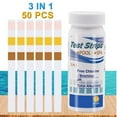 thumbnail image 3 of 7 in 1 Hot Tub Test Strips 50 Strips Pool Test Kit Pool and Spa Test Strips Easy to Use Water Testing Kit for Pool, Spa, Hot Tub Tester Strip for Chlorine/Bromine X2R5, 3 of 8