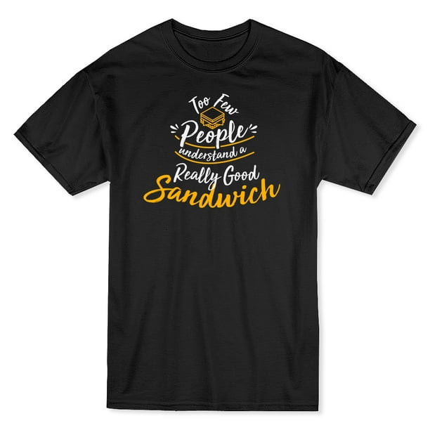 Trop Peu de Gens Comprennent le T-shirt Noir d'Un Homme en Sandwich